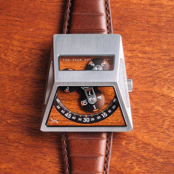 Xeric Vendetta X Wandering Hour Automatic Brown Rosewood - Watches.com - XVX - 1166 - 13L