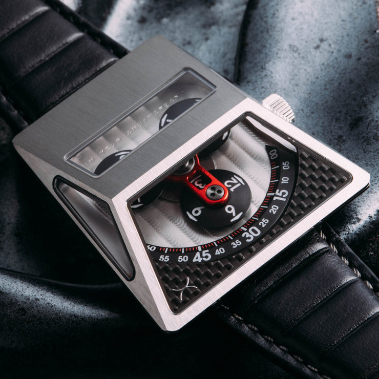 Xeric Vendetta X Wandering Hour Automatic Carbon Fiber - Watches.com - XVX - 1338 - 03L