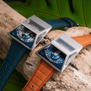 Xeric Vendetta X Wandering Hour Automatic Tan Blue - Watches.com - XVX - 1177 - 12L