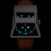 Xeric Vendetta X Wandering Hour Automatic Tan Blue - Watches.com - XVX - 1177 - 12L