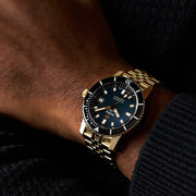 Zodiac Super Sea Wolf Compression Diver Automatic 18K Gold - Plated Limited Edition - Watches.com - ZO9308