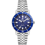 Zodiac Super Sea Wolf Compression Diver Automatic Lapis Lazuli SS - Watches.com - ZO9312