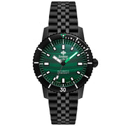 Zodiac Super Sea Wolf Compression Diver Automatic Malachite SS - Watches.com - ZO9314