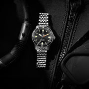 Zodiac ZO3552 Super Sea Wolf Pro - Diver Automatic SS All Black - Watches.com - ZO3552