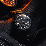 Zodiac ZO3557 Super Sea Wolf Swiss GMT Automatic SS Black - Watches.com - ZO3557