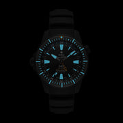 Zodiac ZO3557 Super Sea Wolf Swiss GMT Automatic SS Black - Watches.com - ZO3557