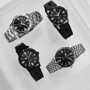 Zodiac ZO9213 Super Sea Wolf 53 Skin Automatic Black SS - Watches.com - ZO9213