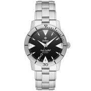 Zodiac ZO9215 Super Sea Wolf Skin Automatic Black SS - Watches.com - ZO9215