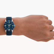 Zodiac ZO9217 Super Sea Wolf Skin Automatic Blue - Watches.com - ZO9217