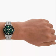 Zodiac ZO9218 Super Sea Wolf Skin Diver Green SS - Watches.com - ZO9218