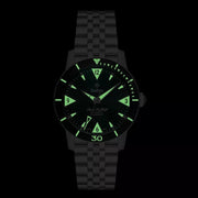 Zodiac ZO9218 Super Sea Wolf Skin Diver Green SS - Watches.com - ZO9218