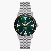 Zodiac ZO9218 Super Sea Wolf Skin Diver Green SS - Watches.com - ZO9218