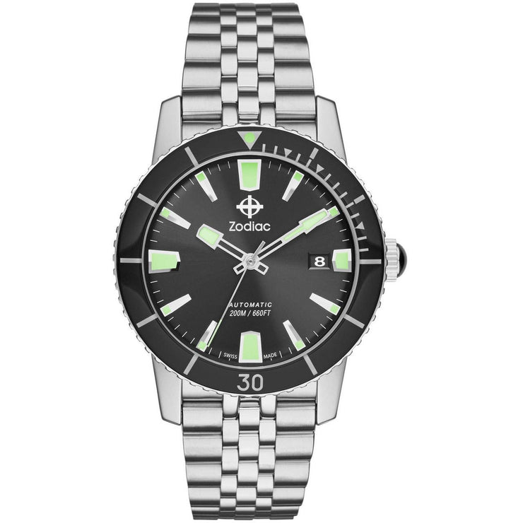 Zodiac ZO9250 Super Sea Wolf 53 Compression Automatic Steel - Watches.com - ZO9250