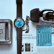 Zodiac ZO9275 Super Sea Wolf 53 Automatic Black Blue - Watches.com - ZO9275