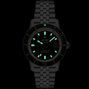 Zodiac ZO9286 Super Sea Wolf Automatic Black SS - Watches.com - ZO9286