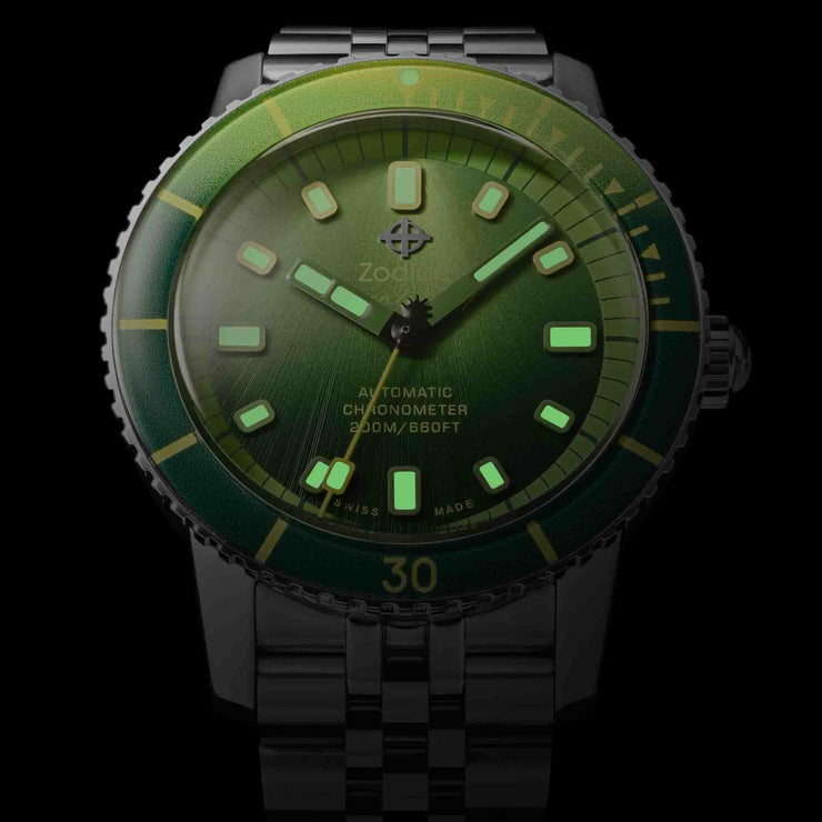 Zodiac ZO9295 Super Sea Wolf Automatic Pineapple Dream - Watches.com - ZO9295