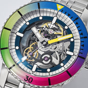 Zodiac ZO9298 Super Sea Wolf Skeleton Automatic Rainbow - Watches.com - ZO9298