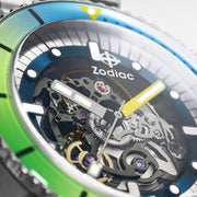 Zodiac ZO9298 Super Sea Wolf Skeleton Automatic Rainbow - Watches.com - ZO9298