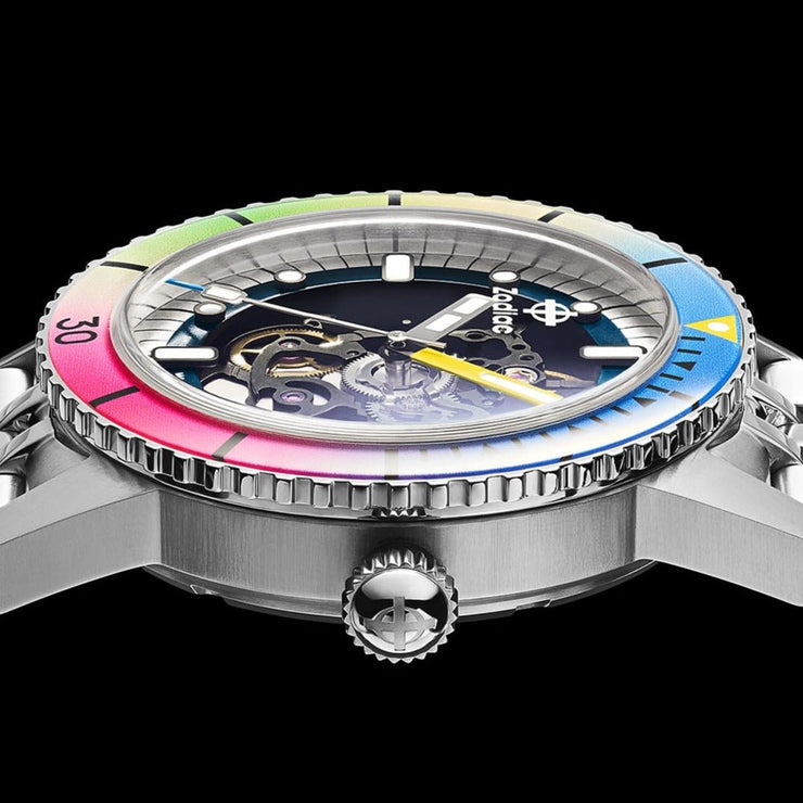 Zodiac ZO9298 Super Sea Wolf Skeleton Automatic Rainbow - Watches.com - ZO9298