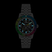 Zodiac ZO9298 Super Sea Wolf Skeleton Automatic Rainbow - Watches.com - ZO9298