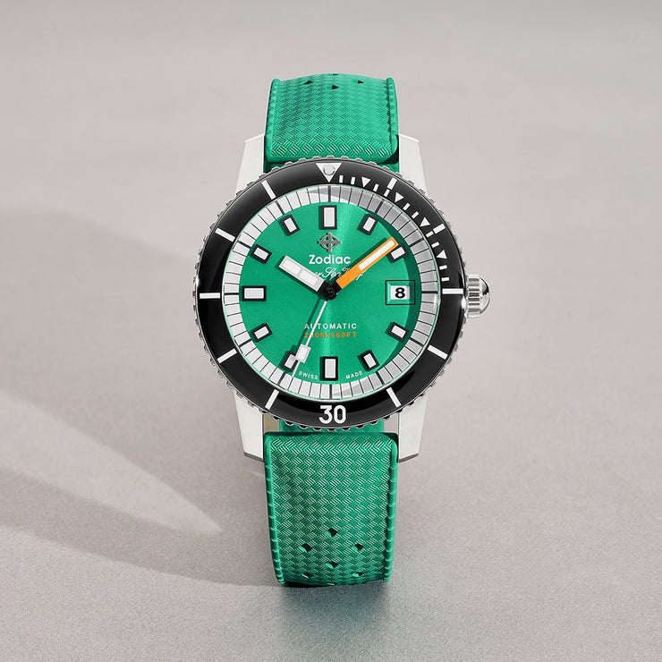 Zodiac ZO9305 Super Sea Wolf Automatic Seafoam - Watches.com - ZO9305