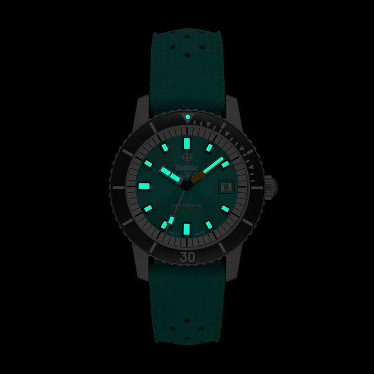 Zodiac ZO9305 Super Sea Wolf Automatic Seafoam - Watches.com - ZO9305