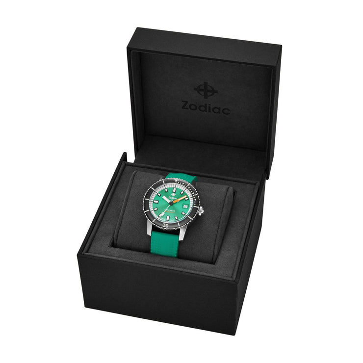 Zodiac ZO9305 Super Sea Wolf Automatic Seafoam - Watches.com - ZO9305