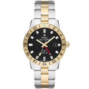 Zodiac ZO9406 Super Sea Wolf GMT Automatic Silver Gold - Watches.com - ZO9406