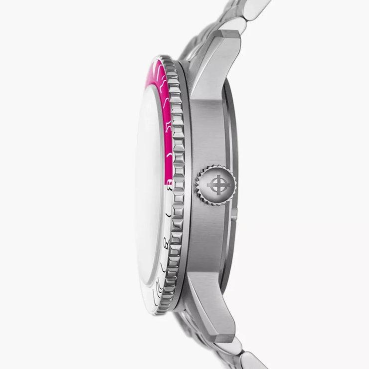 Zodiac ZO9416 Super Sea Wolf GMT Automatic Pink SS - Watches.com - ZO9416