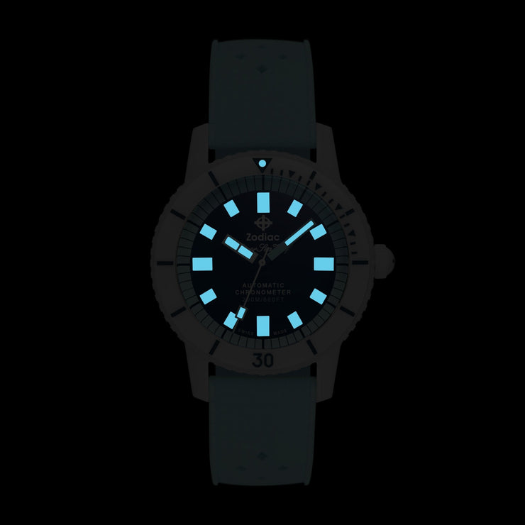 Zodiac ZO9590 Super Sea Wolf Ceramic Swiss Automatic Blue - Watches.com - ZO9590