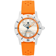 Zodiac ZO9591 Super Sea Wolf Ceramic Swiss Automatic White Orange - Watches.com - ZO9591