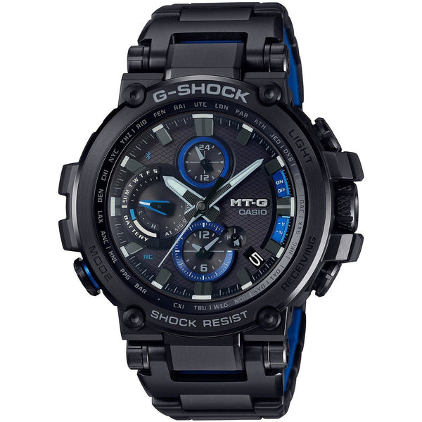 G-Shock MTG-B1000 Connected Solar Black Blue | Watches.com