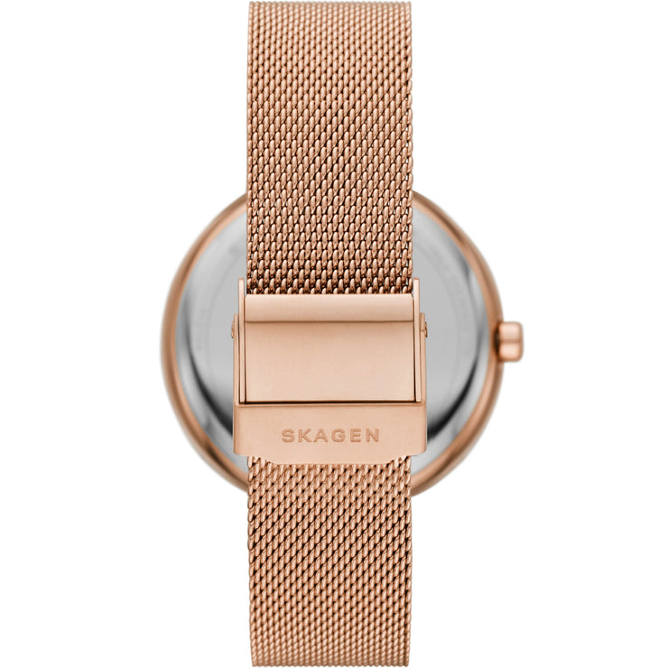 Skagen SKW2980 Karolina Solar Rose Gold Mesh | Watches.com