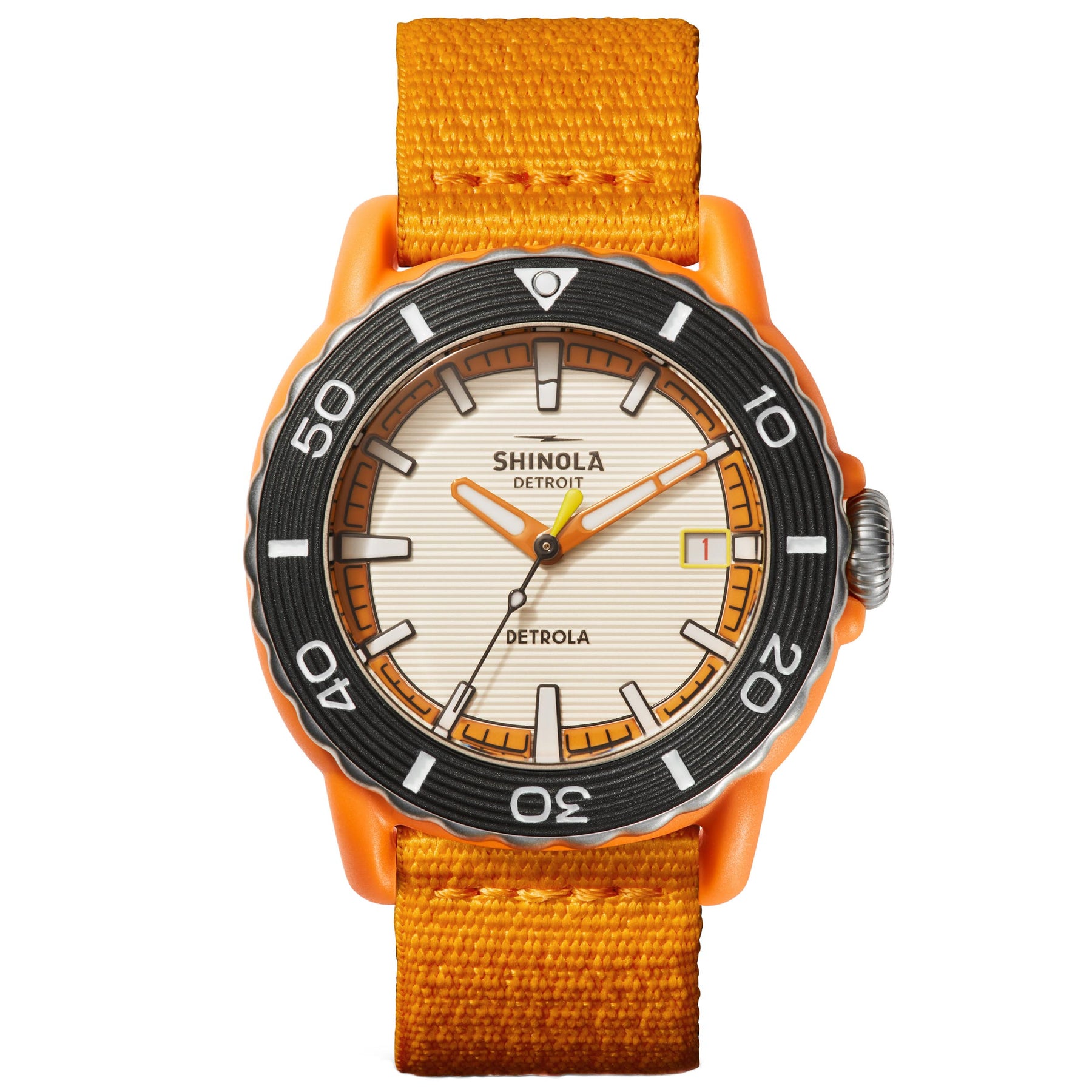 Shinola The No. 2 Detrola 43mm Silicone Watch | Neiman Marcus