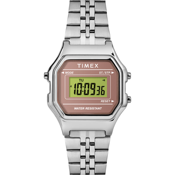 Timex Digital Mini 27mm Silver | Watches.com