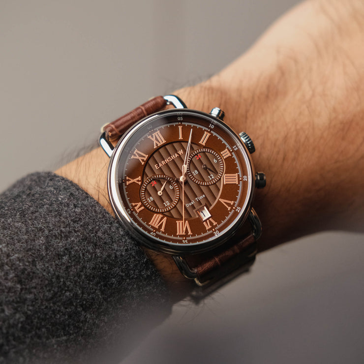 Thomas Earnshaw Investigator Chronograph Brown | Watches.com