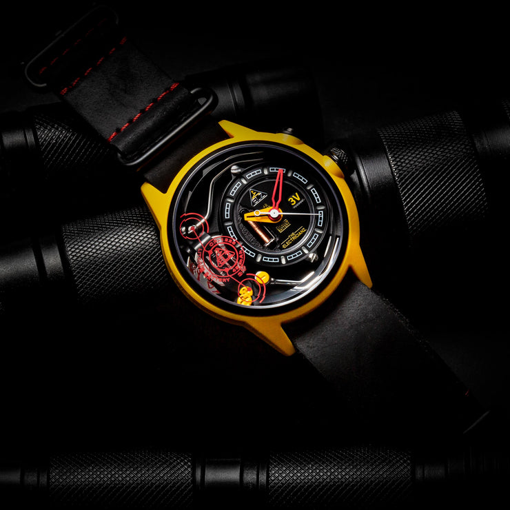 The Electricianz Ammeter Yellow Black | Watches.com