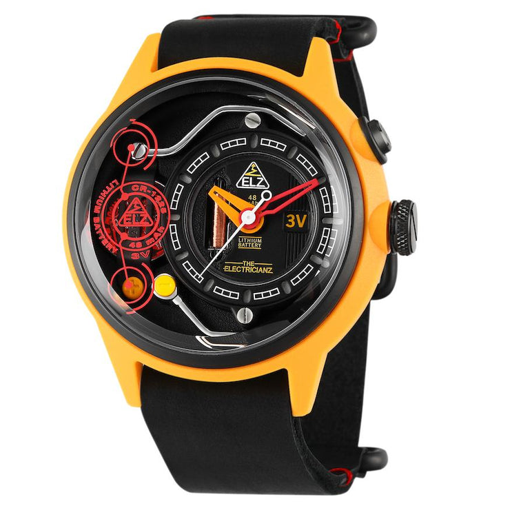 The Electricianz Ammeter Yellow Black | Watches.com