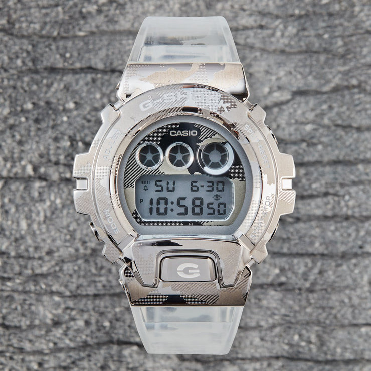 G-Shock GM6900SCM Metal Camo Silver Clear | Watches.com
