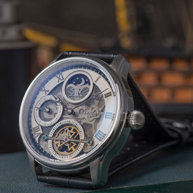 Thomas Earnshaw Longitude Shadow Automatic Black Silver