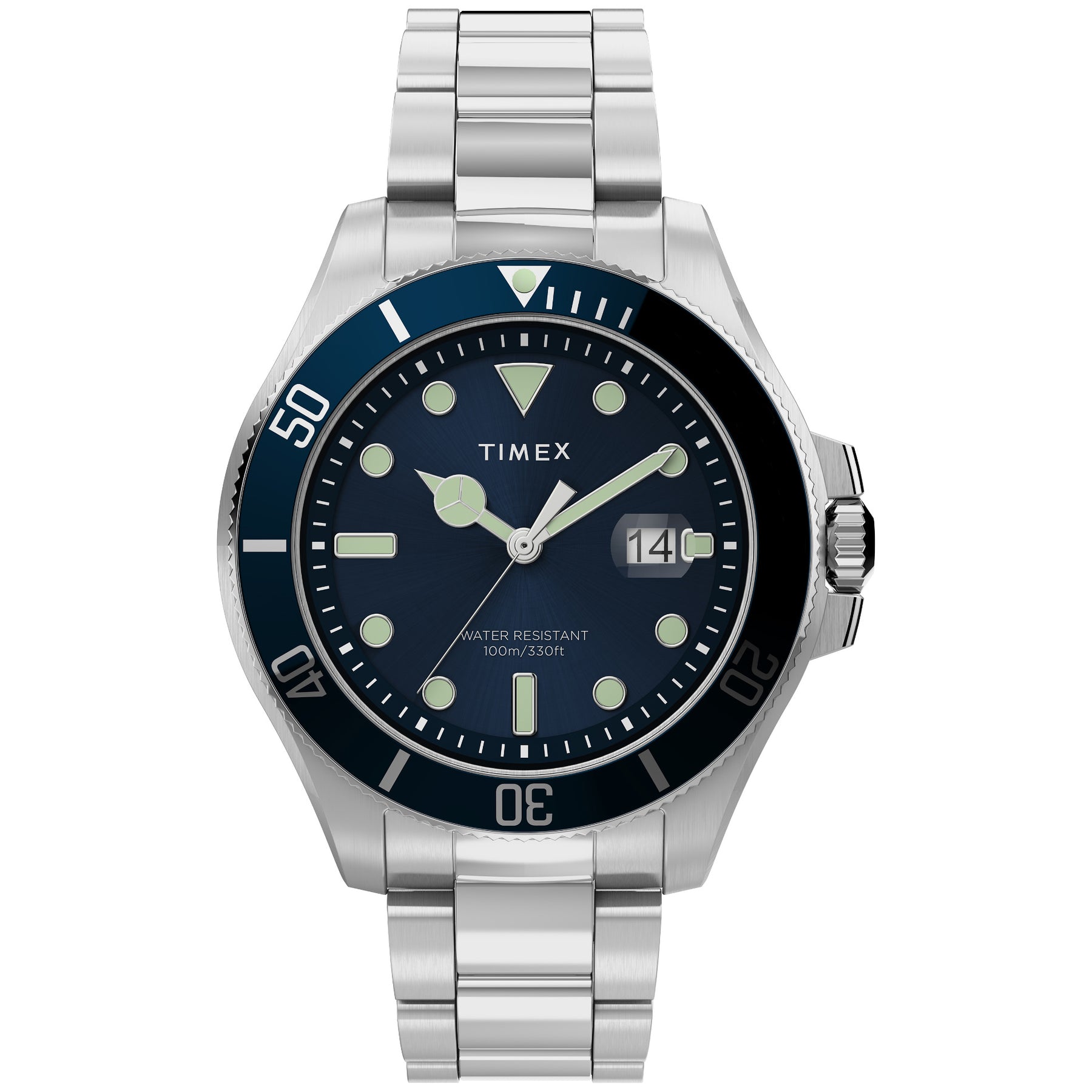 Timex Harborside Coast 43mm Silver Blue | Watches.com