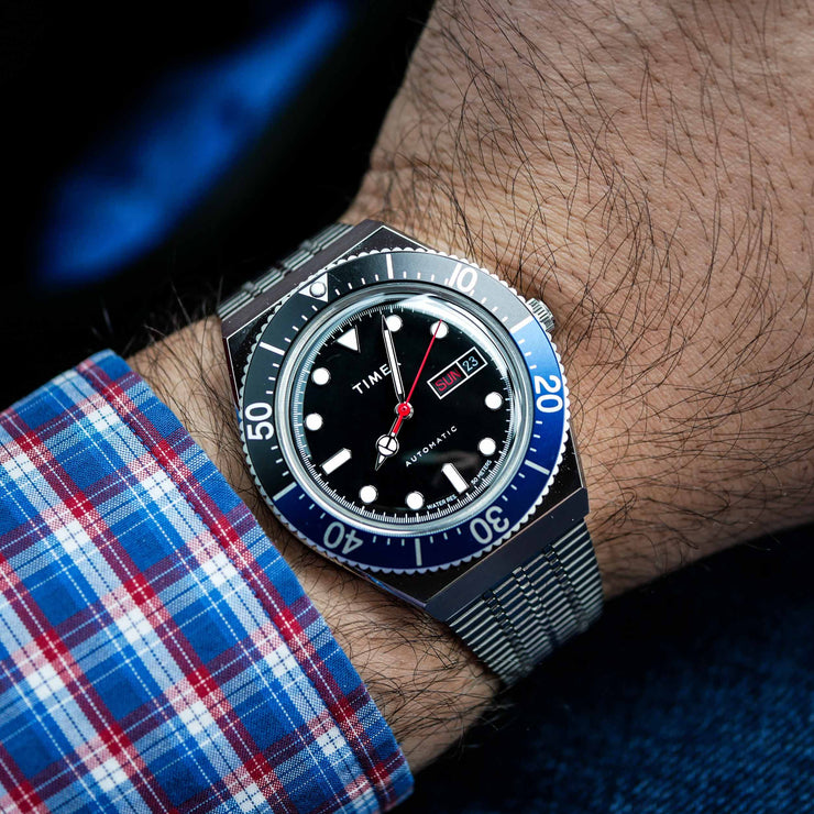 Comprar Relojes Automáticos Timex Baratos - M79 40mm Stainless Steel Hombre  Grises Negros Azules